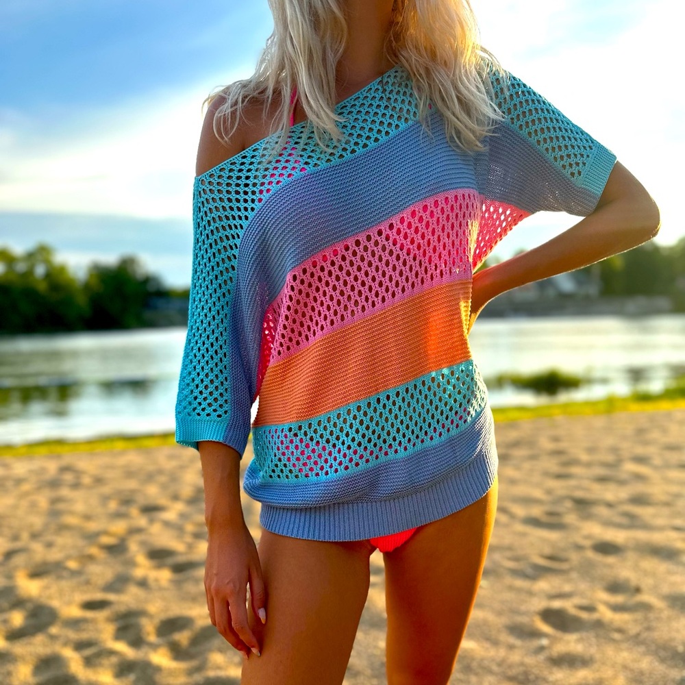 knitted off the shoulder top
